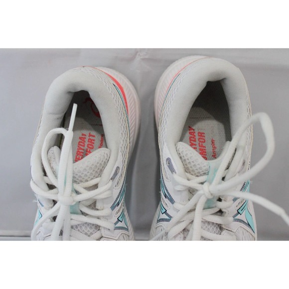 ASICS GEL CONTEND 7 White Blue Walking/Running Sneakers #1012A911 Womens Sz 6 - Picture 8 of 10